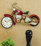 Red Wrought Iron Decorative Wall Clock