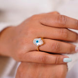 Hamsa Diamond Ring