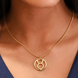 Golden Zodiac Necklace (Taurus)