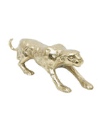 Gilded Panther Metal Sculpture