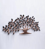 Iron Decorative Tree Wall Art In Copper