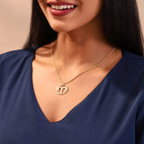 Golden Zodiac necklace (Aries)