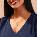 Golden Zodiac necklace (Virgo)