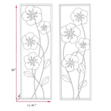 Aesthetic Metal Flowers Wall Decor (Set of two)