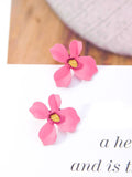 The Floral Finesse - Gorgeous Statement Studs (Pink)