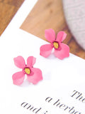The Floral Finesse - Gorgeous Statement Studs (Pink)