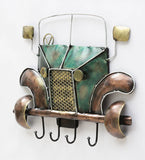 Metal Front Car Wall Art With Keyholder